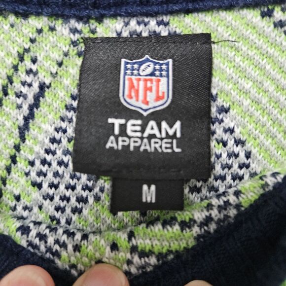 NFL Seattle Seahawks Ugly Christmas Sweater Men's Medium 100% Acrylic EUC - Picture 2 of 7